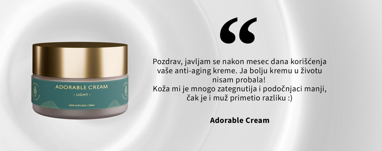 Utisak Adorable Antiaging Krema 01